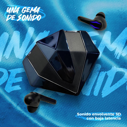 Audífonos Gamer BINDEN Dark Gemgame 012 Estuche/Carga Micrófono